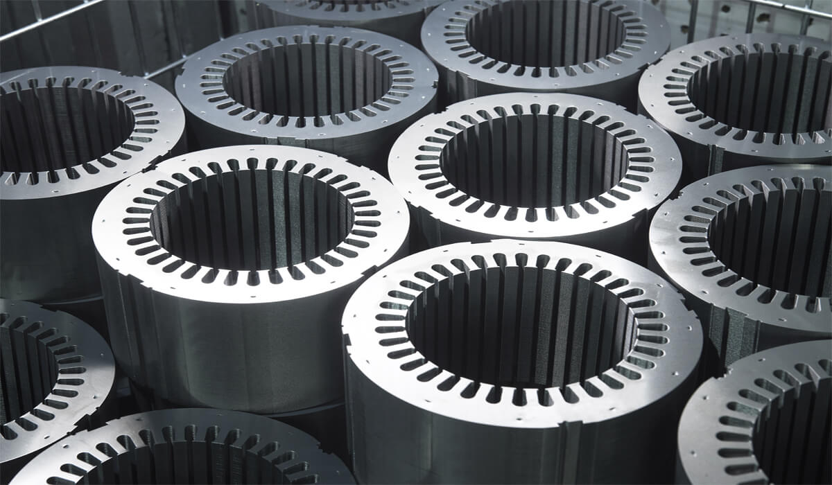 Electrical motor stampings and rings